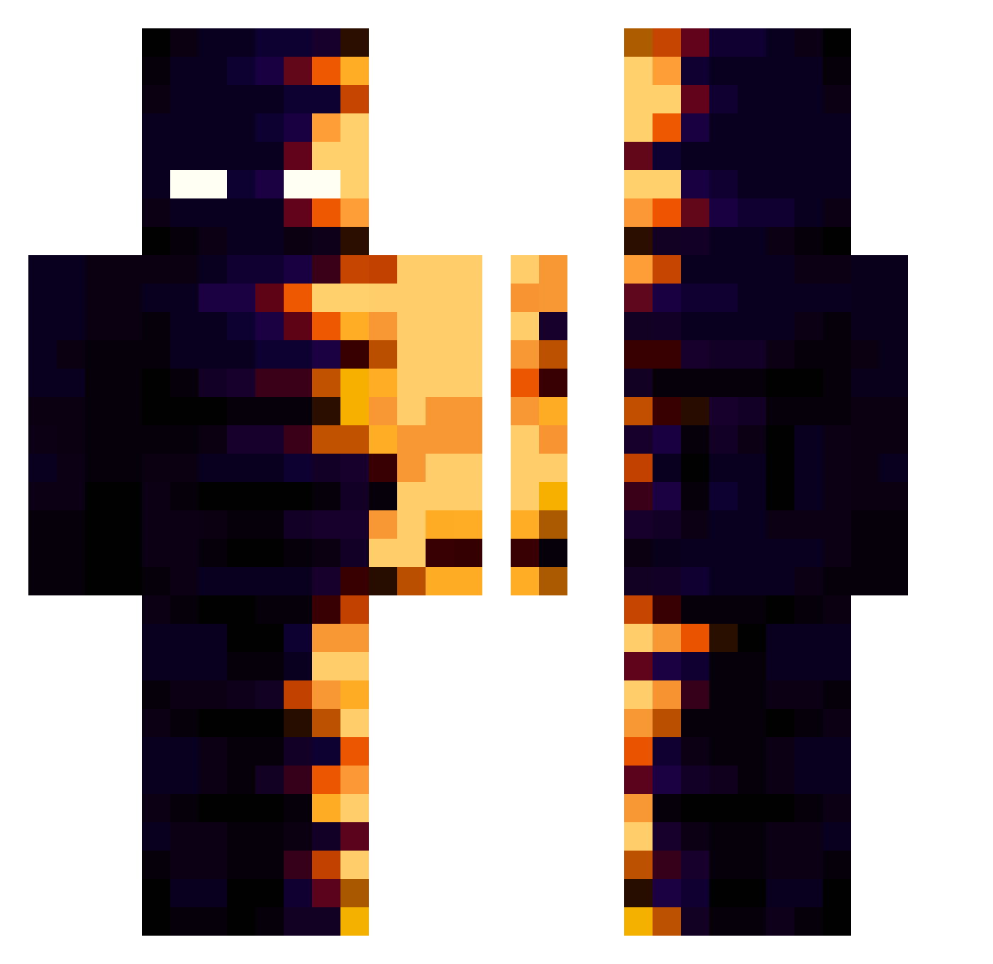 xdarius_wrldzx Minecraft skin, front and back view