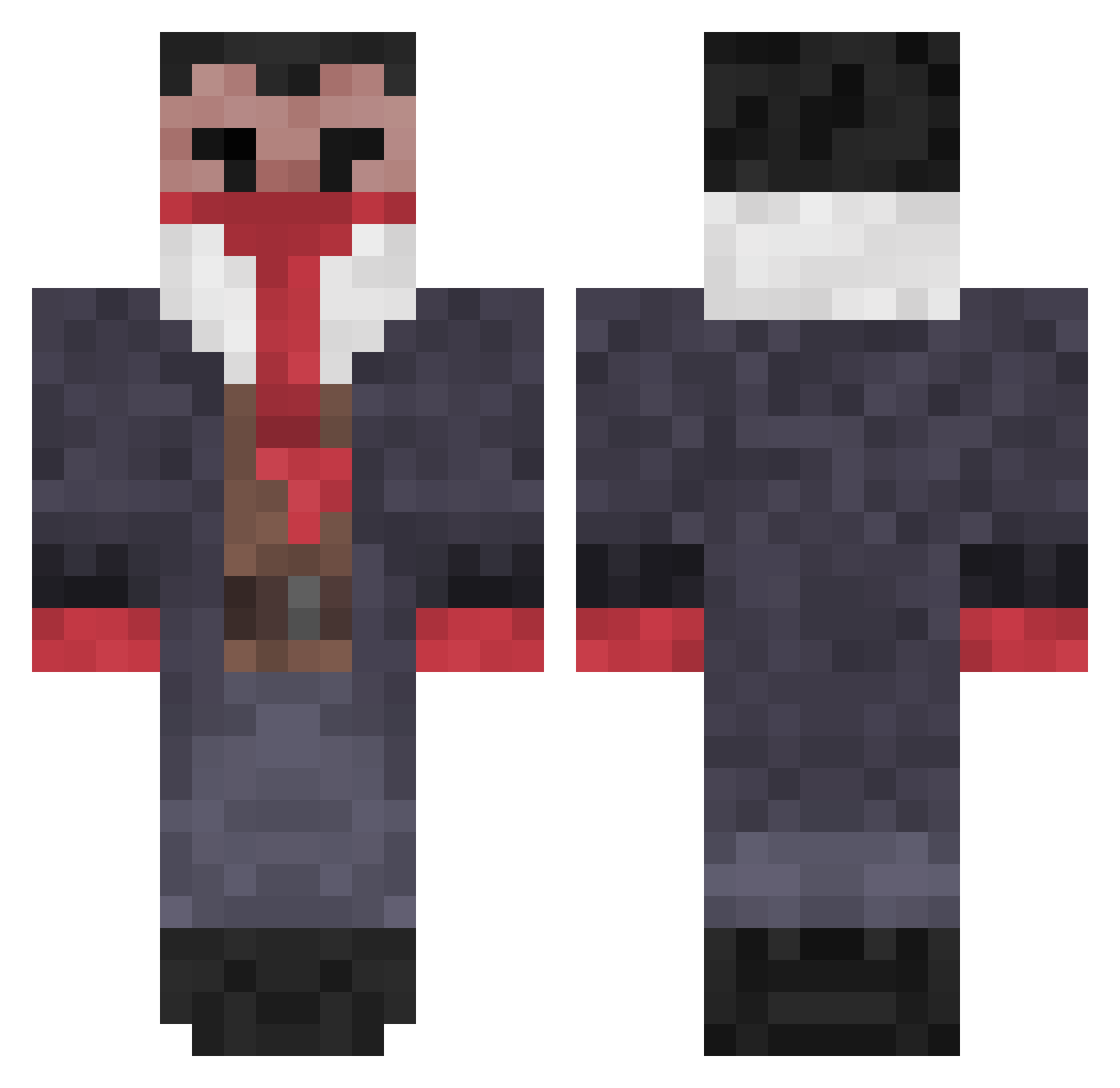 TamerToast99113 Minecraft skin, front and back view