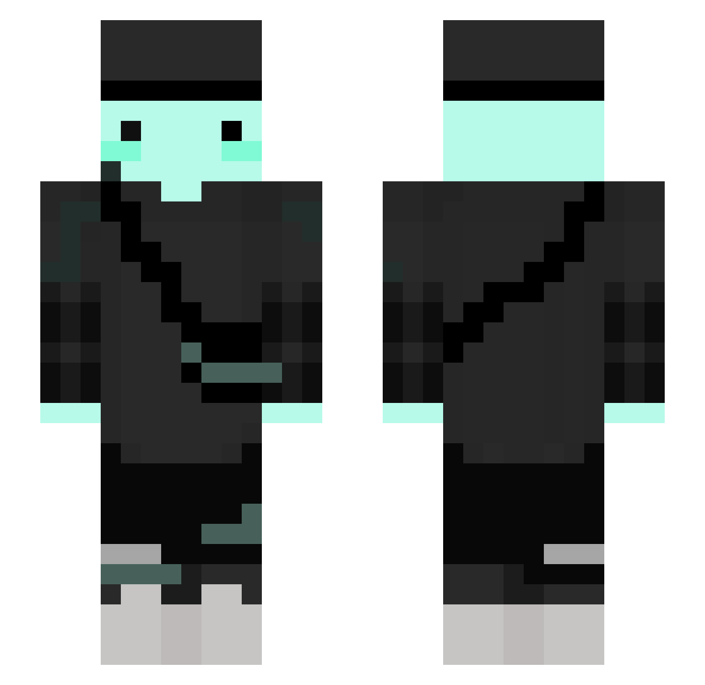 ItsLex4_ Minecraft skin, front and back view