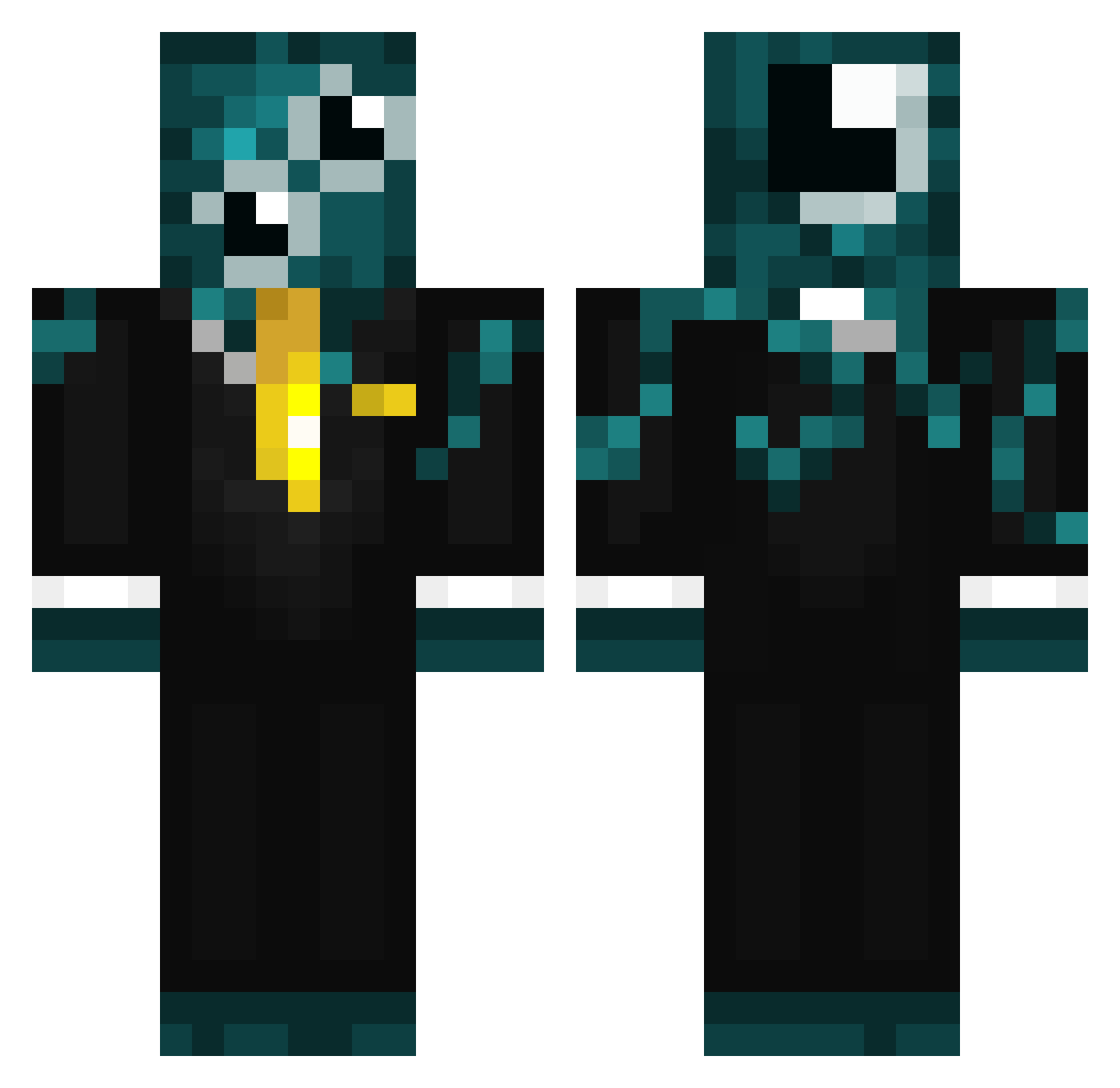 Red_Dragon_King Minecraft skin, front and back view