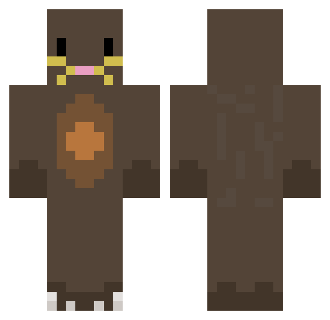 ADON15 Minecraft skin, front and back view