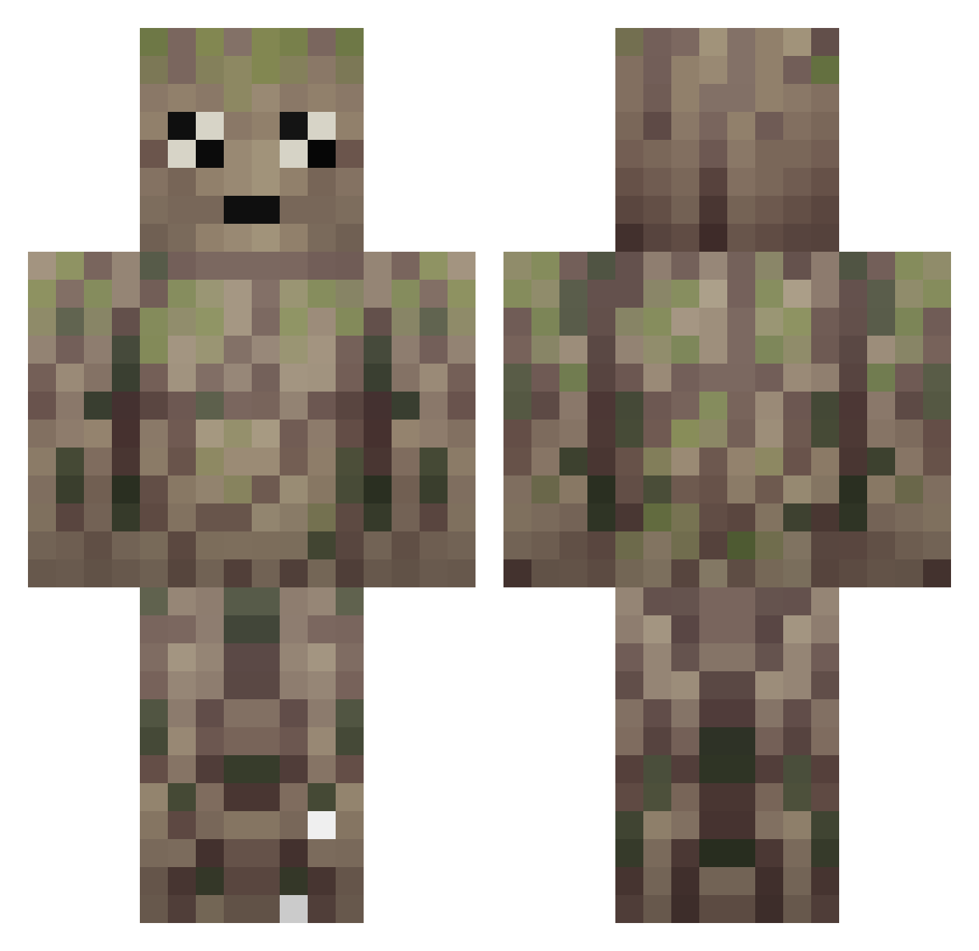 yDiegoz Minecraft skin, front and back view