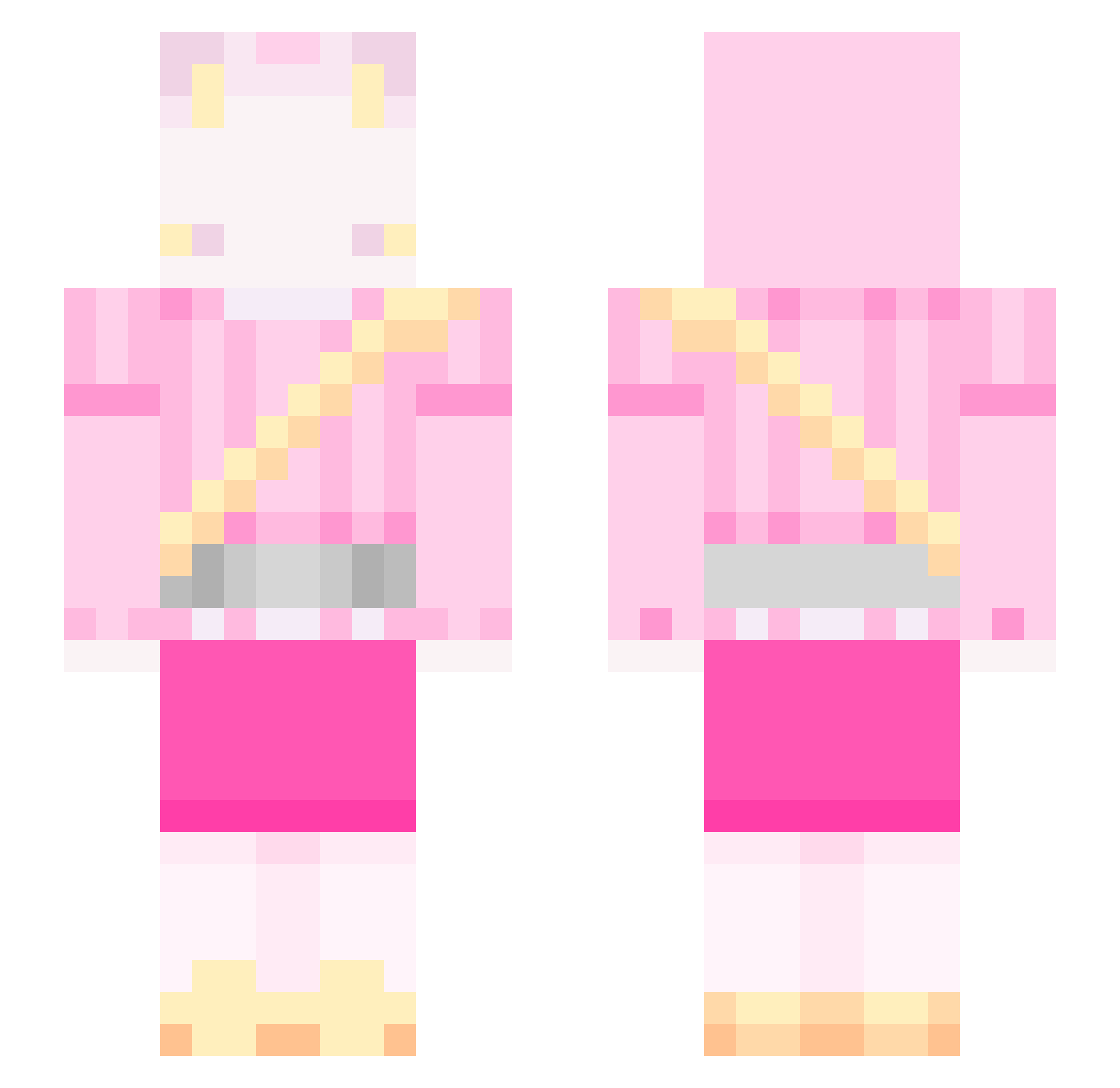 luoyoujing520 Minecraft skin, front and back view