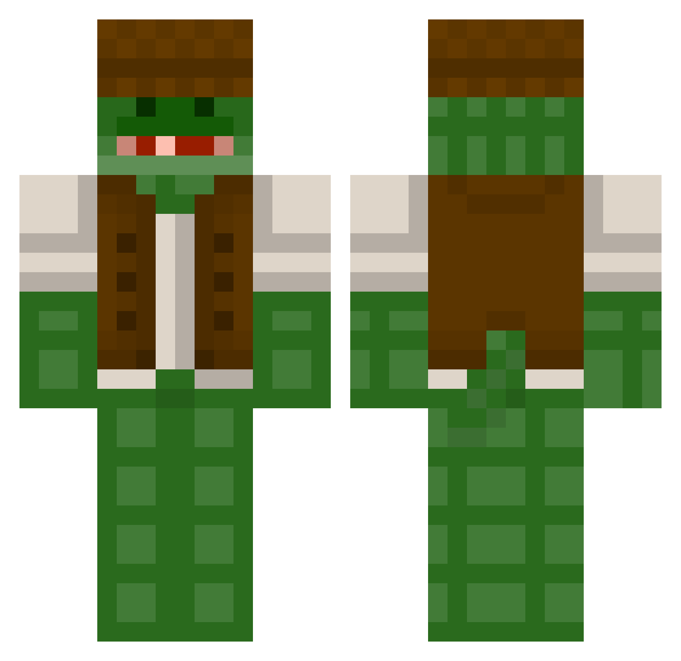 PATRYK1731 Minecraft skin, front and back view
