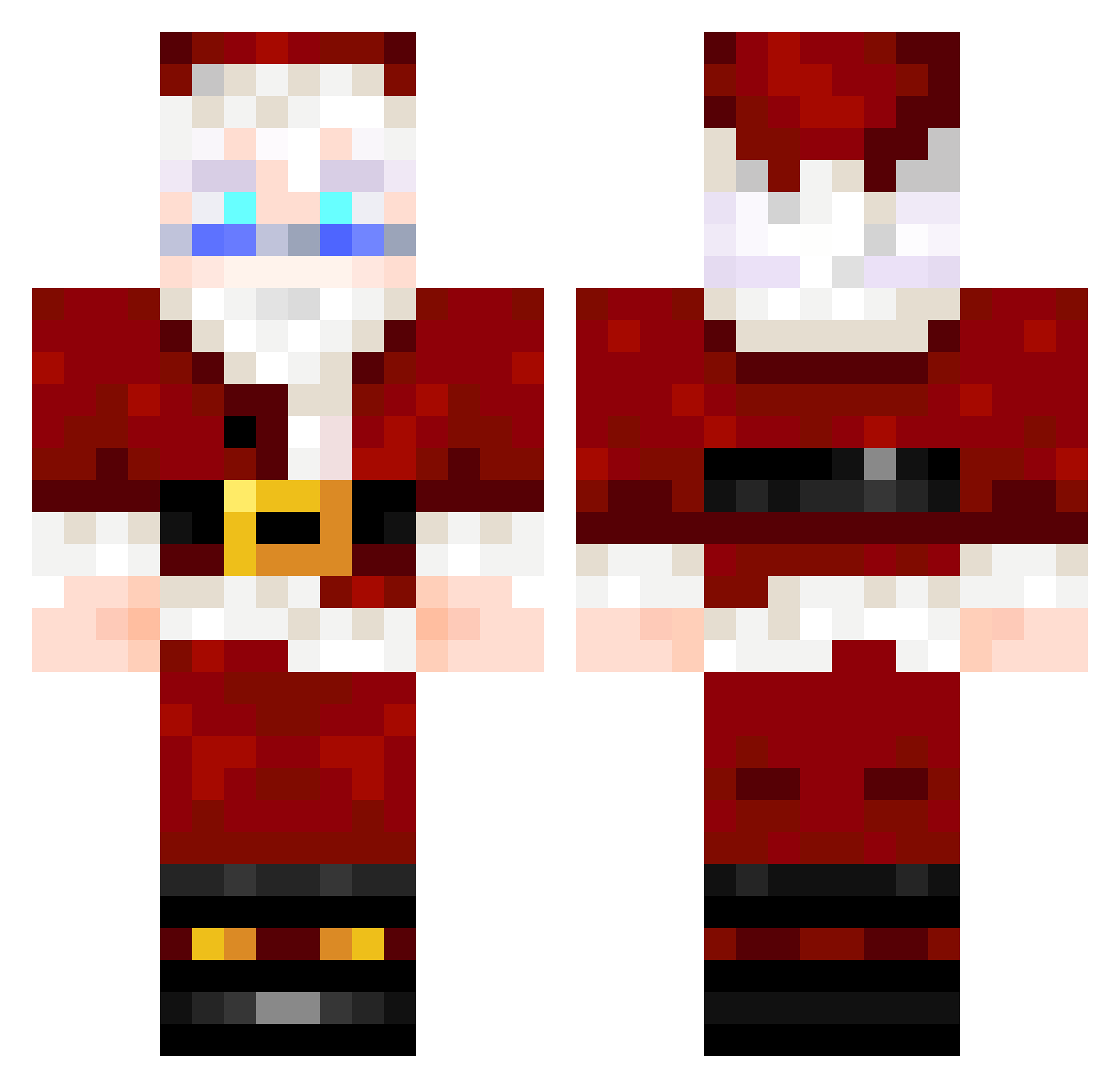 janeXDD Minecraft skin, front and back view