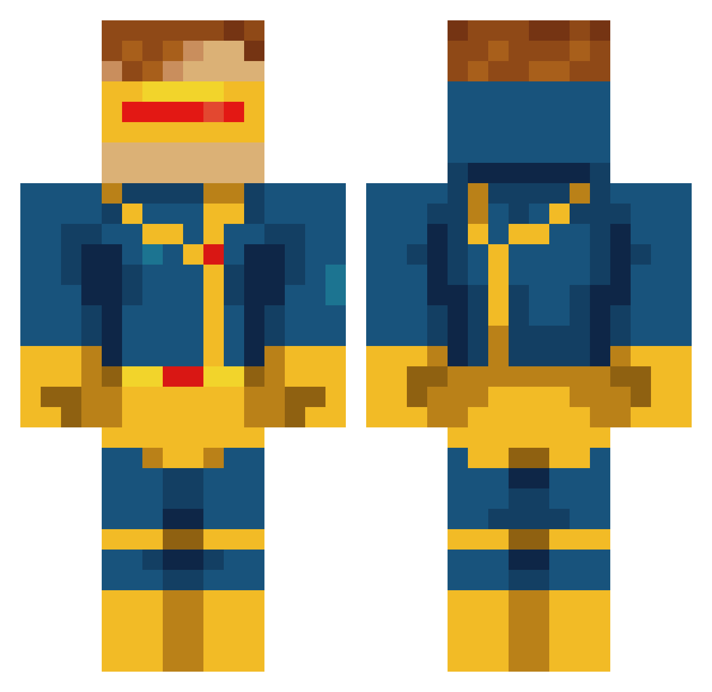 SuplexAnyThinG Minecraft skin, front and back view