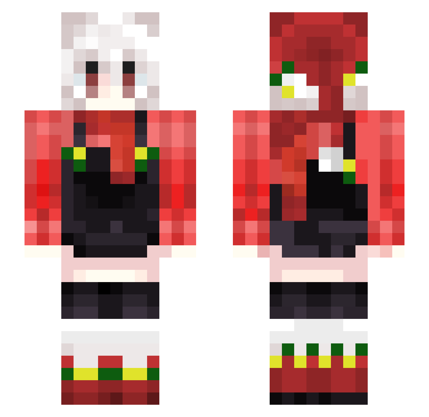 OldIronDontHopMe Minecraft skin, front and back view