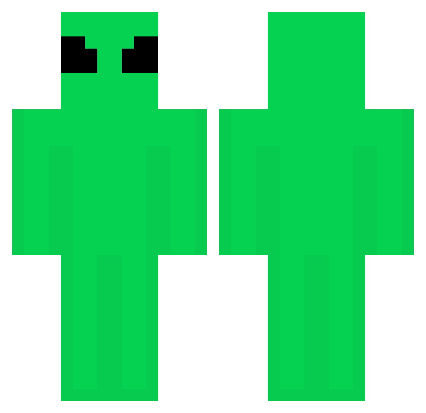 isabeIla Minecraft skin, front and back view