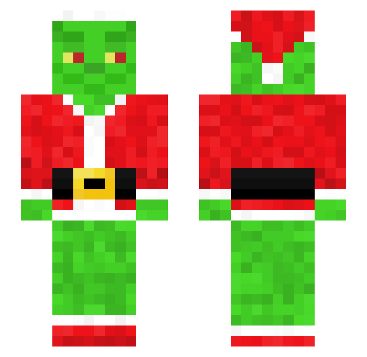 usernamesss Minecraft skin, front and back view