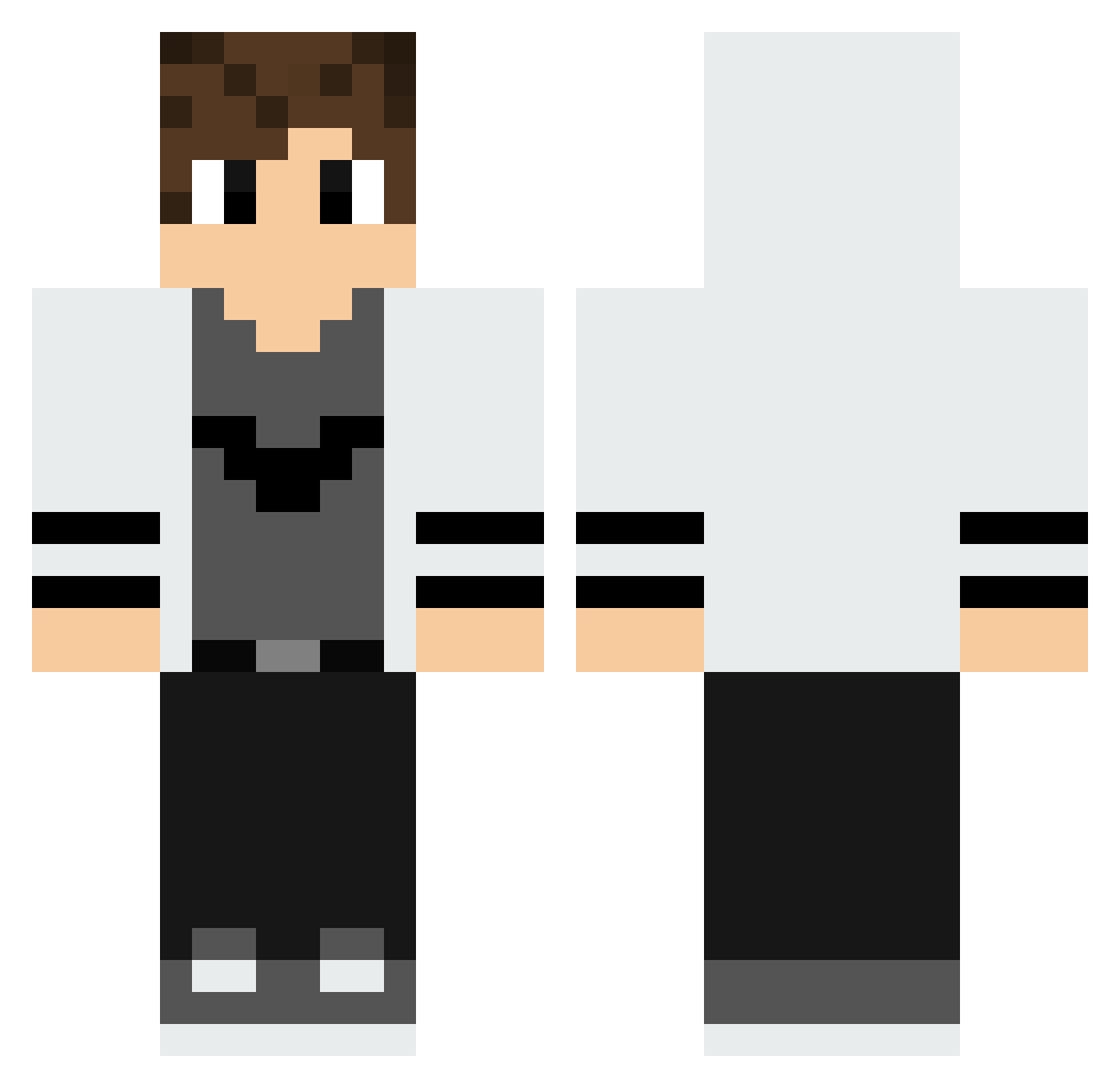 TimeButton06269 Minecraft skin, front and back view