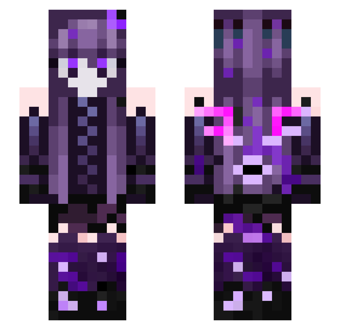 bustweeyw Minecraft skin, front and back view