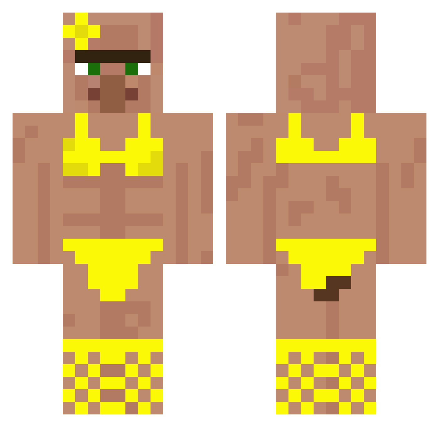 TatarkaZV Minecraft skin, front and back view