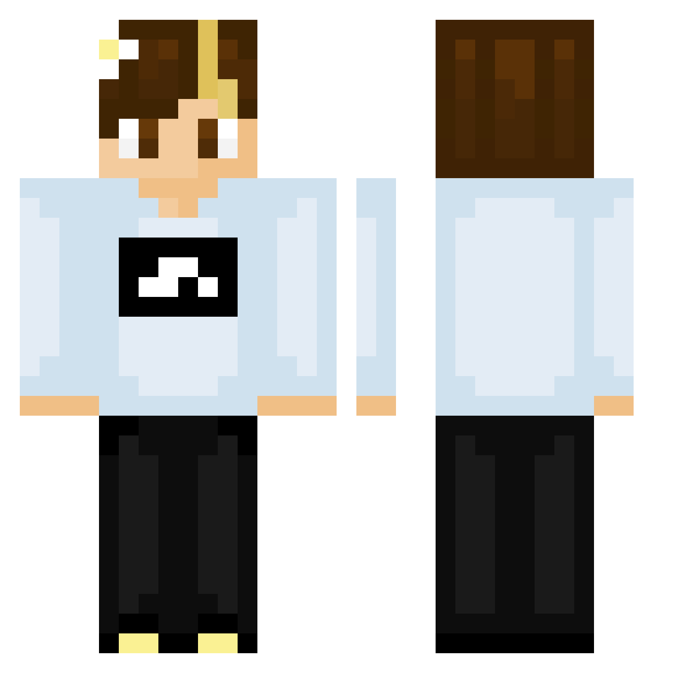 __Melons_ Minecraft skin, front and back view