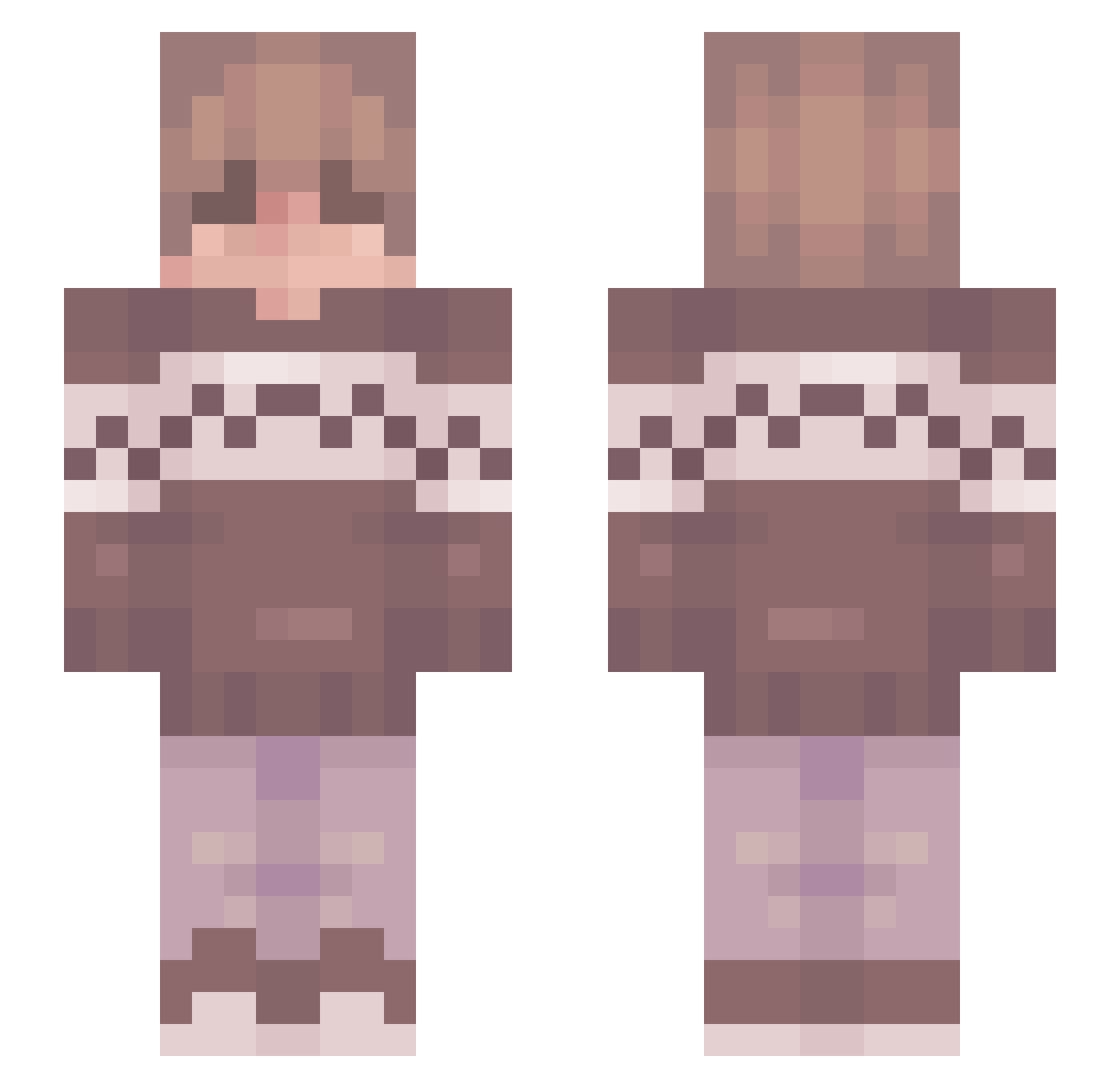 Focussss__ Minecraft skin, front and back view