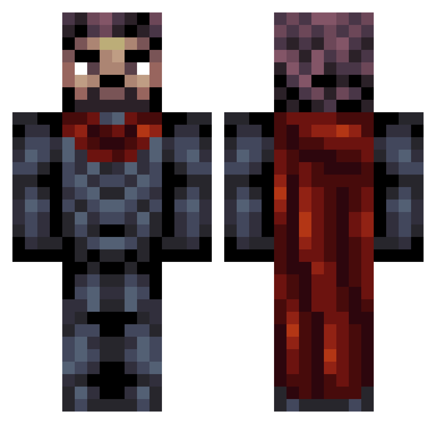 von_Gol Minecraft skin, front and back view