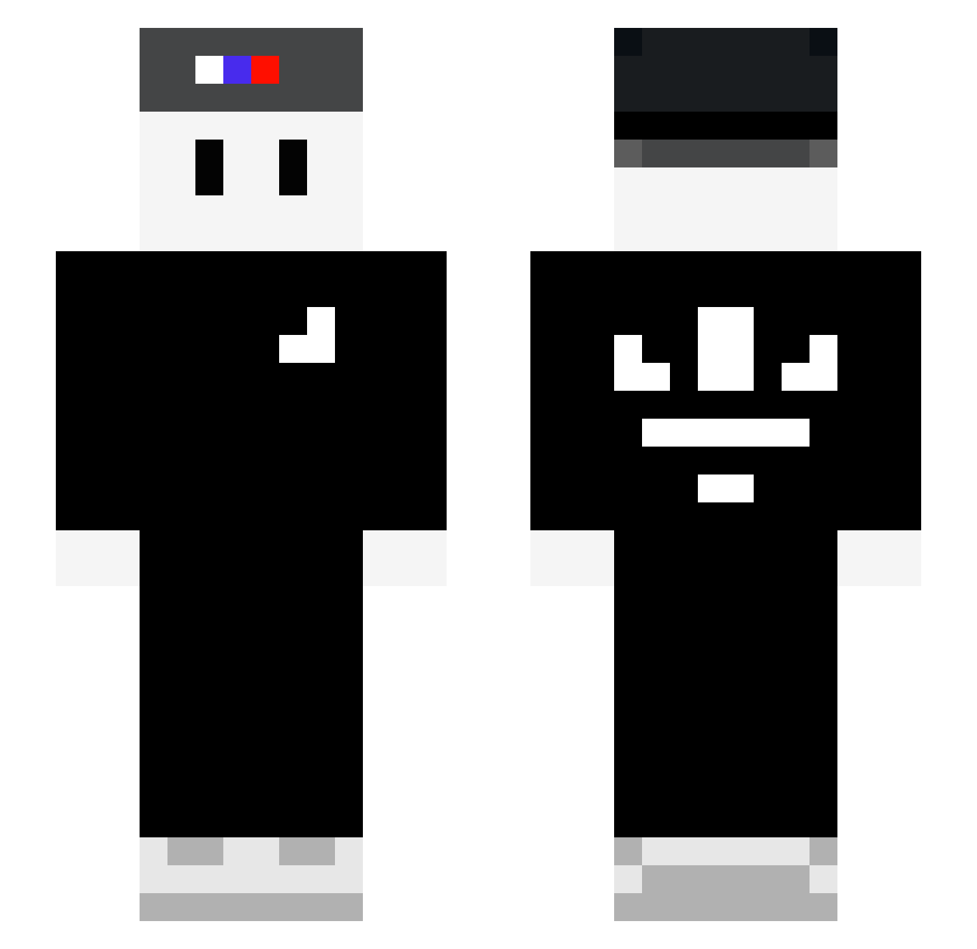 zmerijn Minecraft skin, front and back view