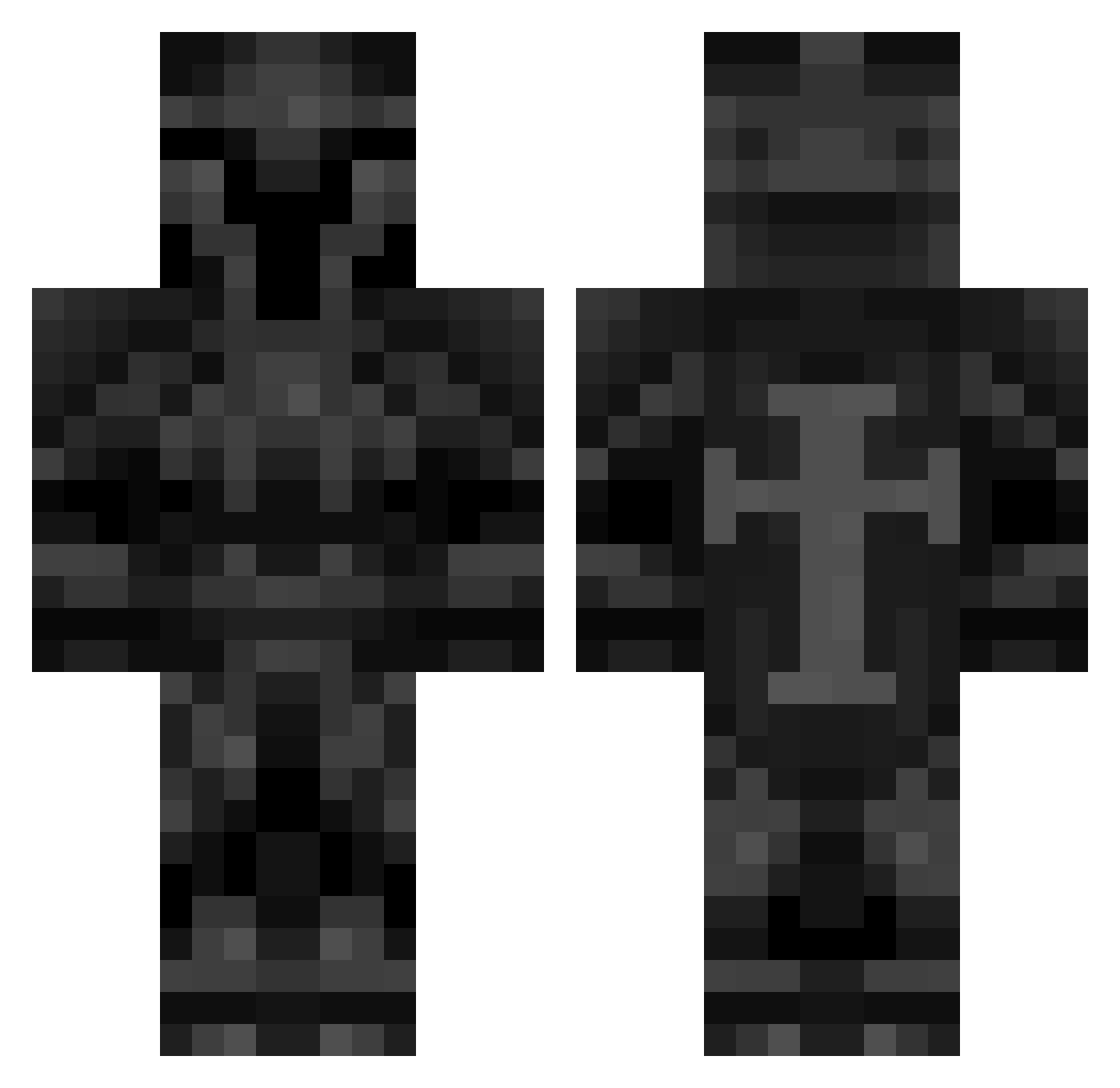 D4RKNEXUS Minecraft skin, front and back view