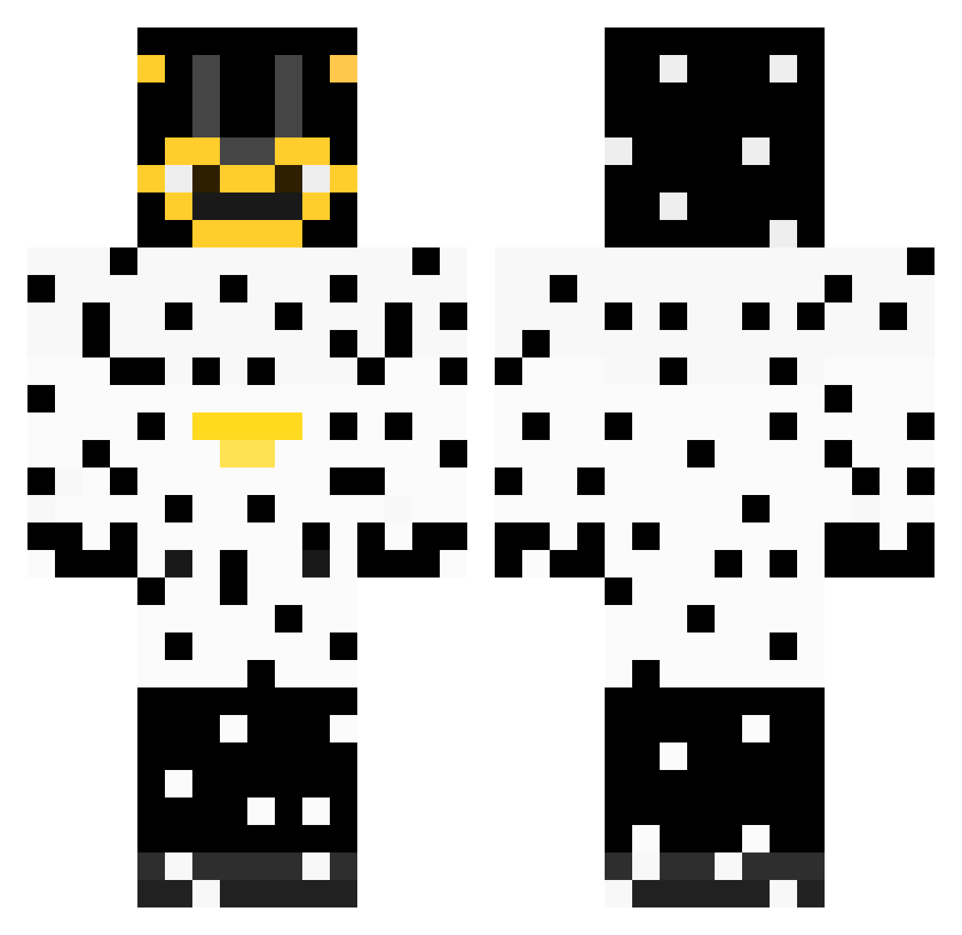 Amiral_Laroche Minecraft skin, front and back view