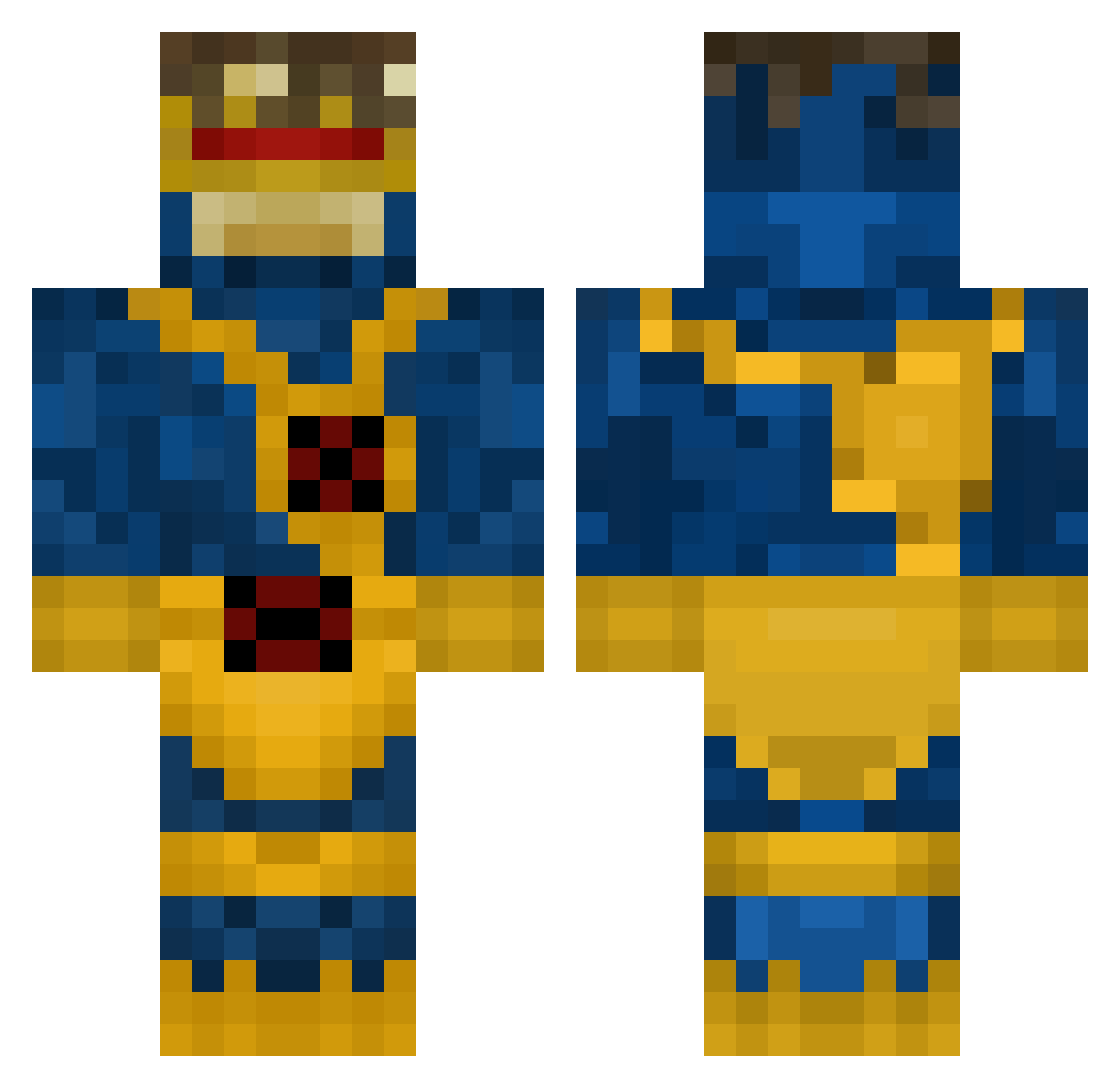 TobiasUwU Minecraft skin, front and back view