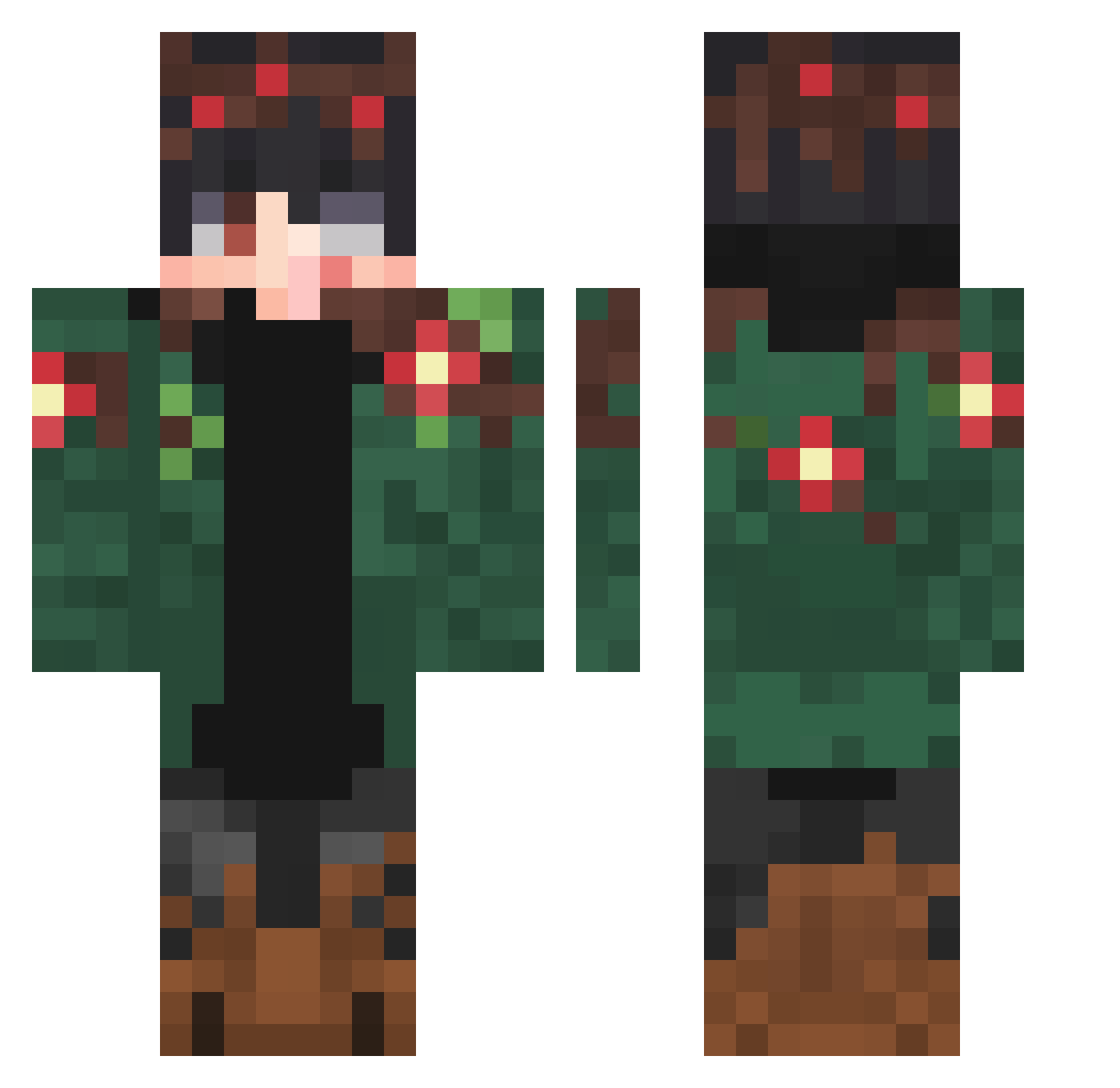 SirSc0tt Minecraft skin, front and back view