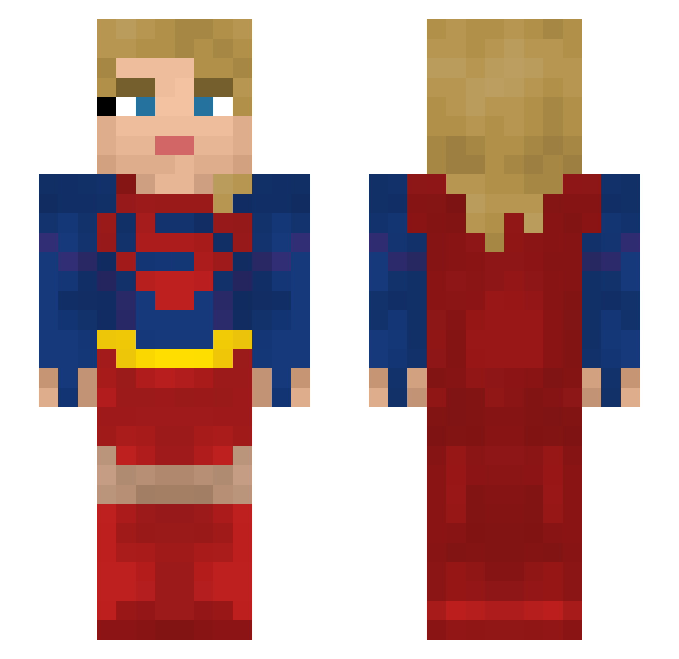 TsundereSlayer9 Minecraft skin, front and back view