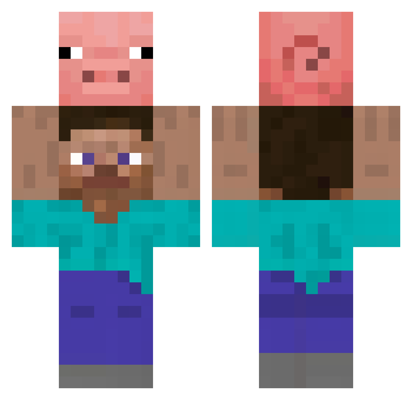 sean2014103 Minecraft skin, front and back view