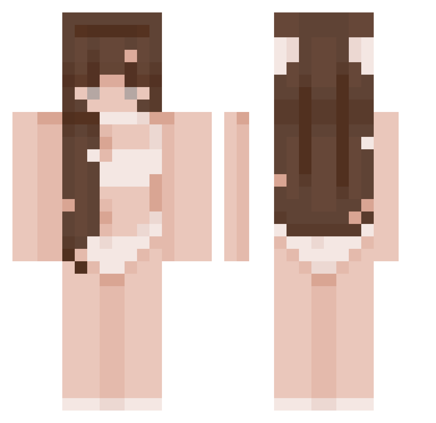 Guadalupelaborda Minecraft skin, front and back view