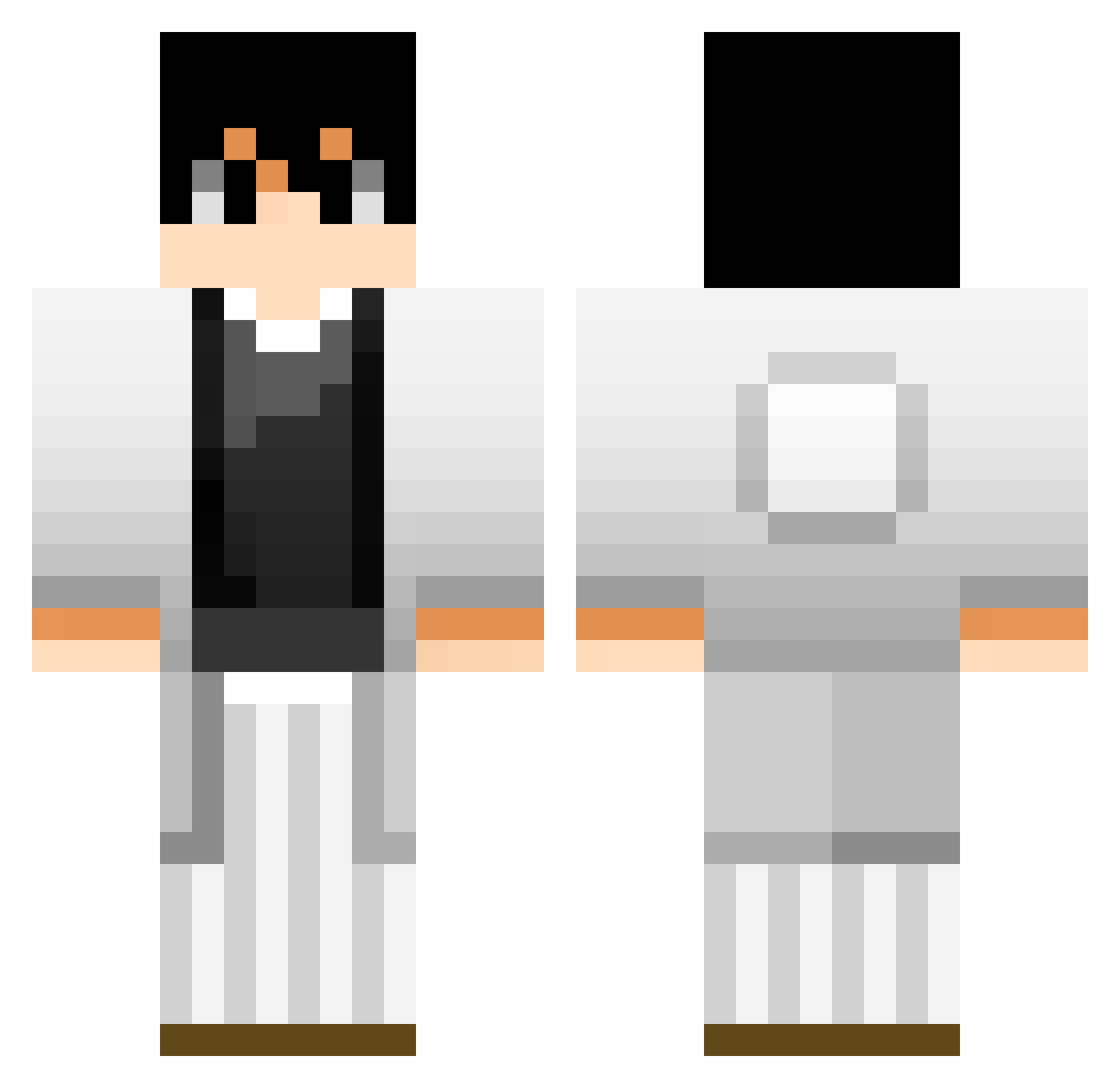 KoreanJesus06 Minecraft skin, front and back view