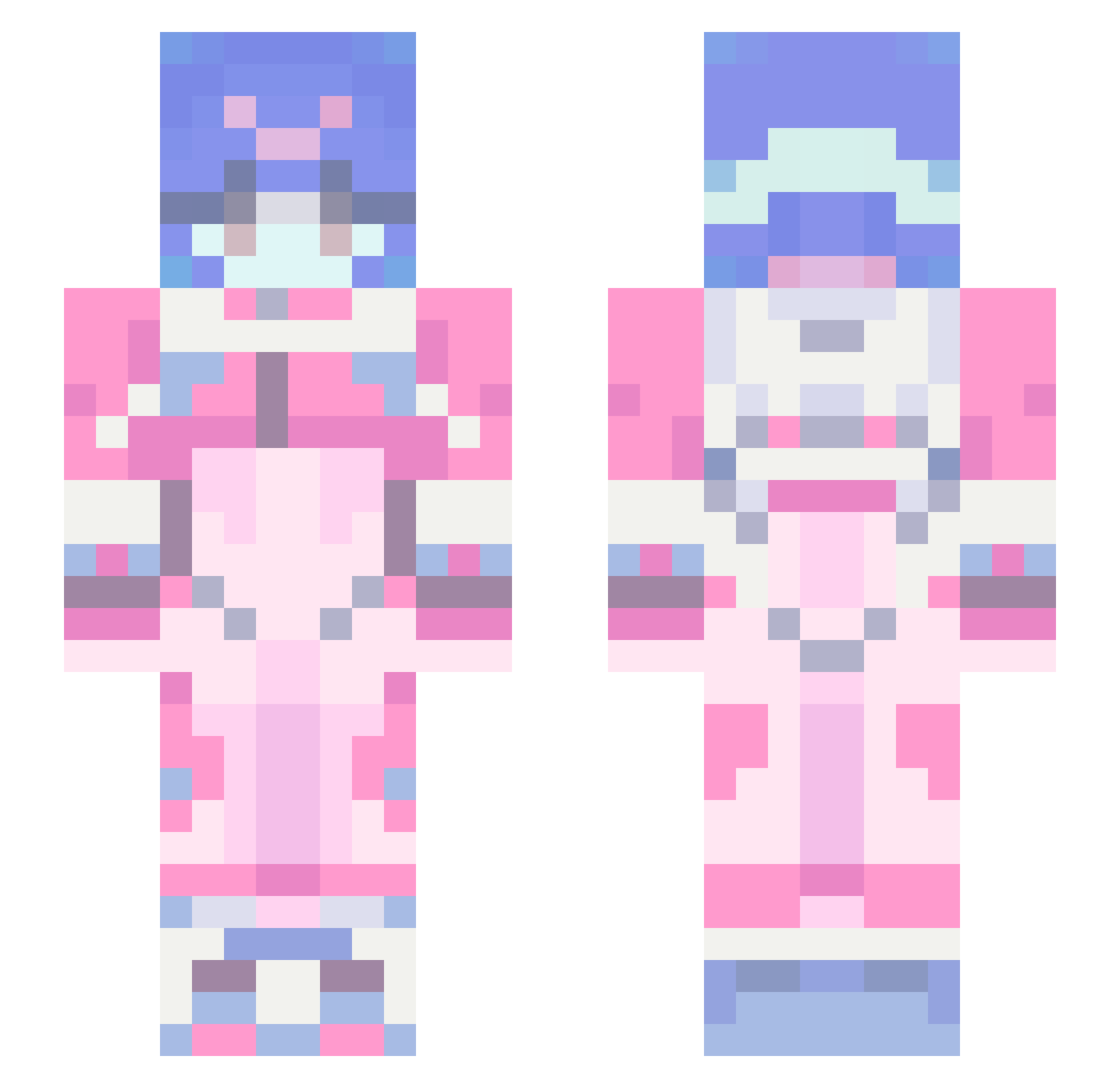 dazi1359 Minecraft skin, front and back view