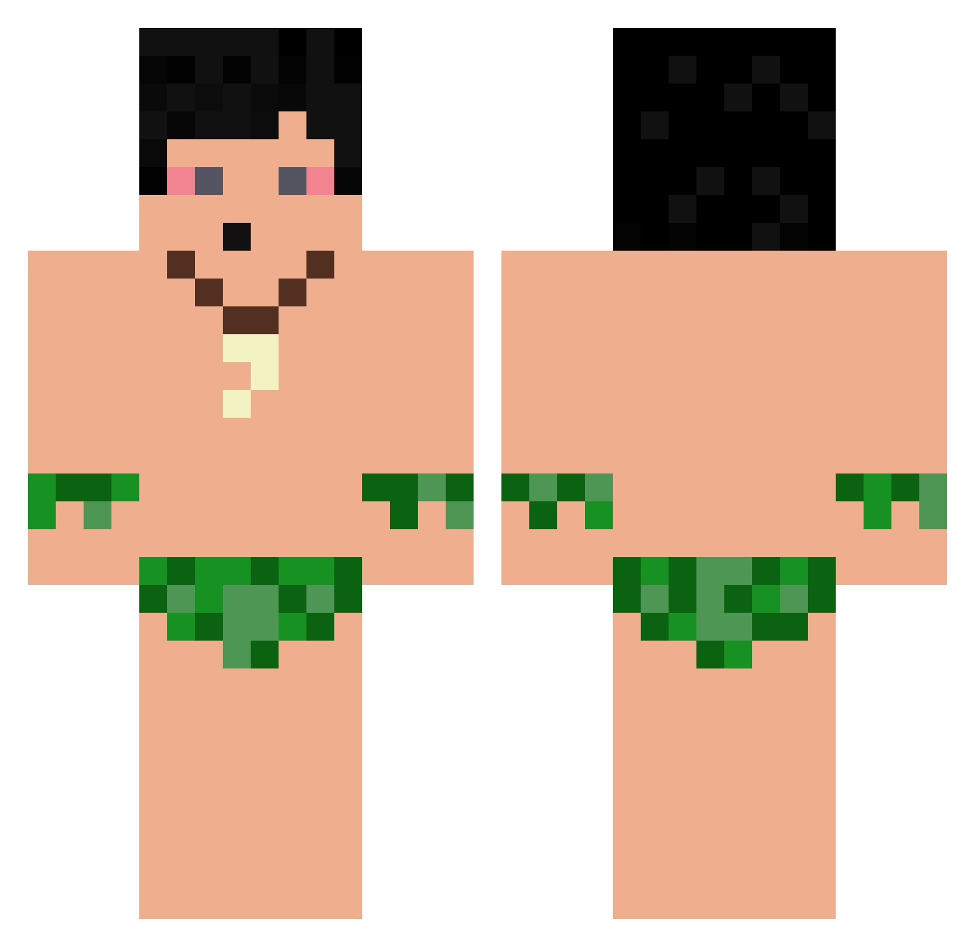 re1va_ Minecraft skin, front and back view