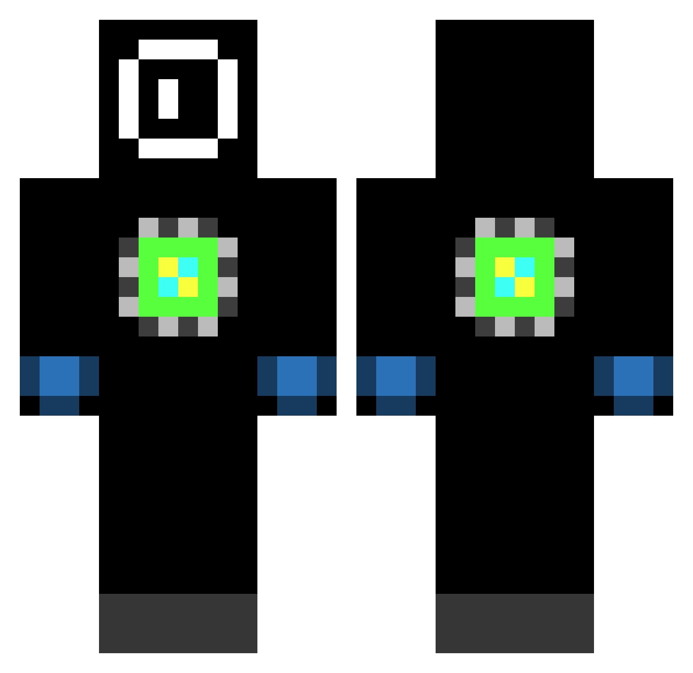 MrDifergafer Minecraft skin, front and back view