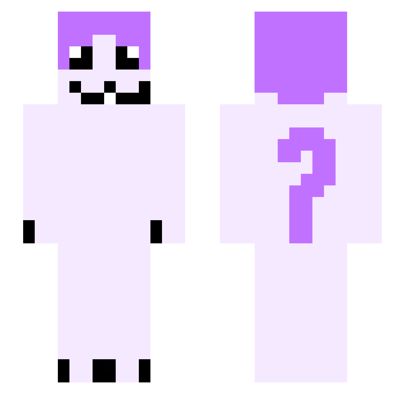 zau_yt Minecraft skin, front and back view