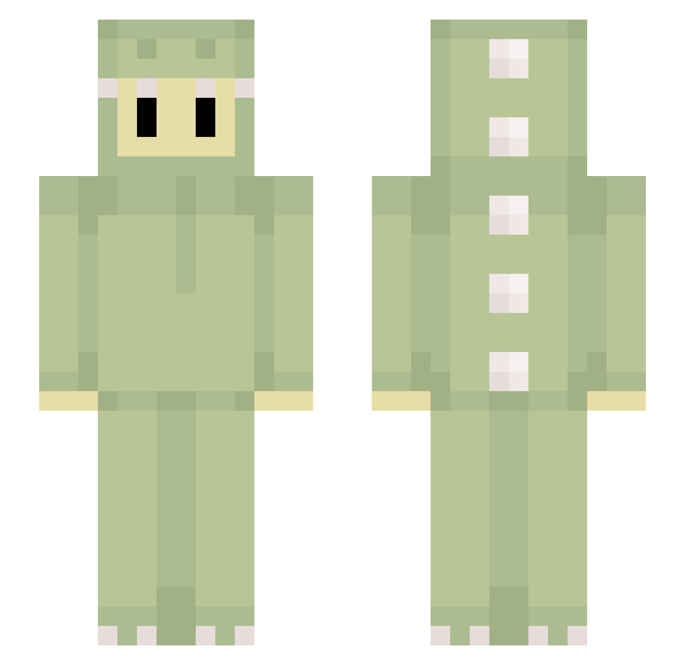 mformylo Minecraft skin, front and back view