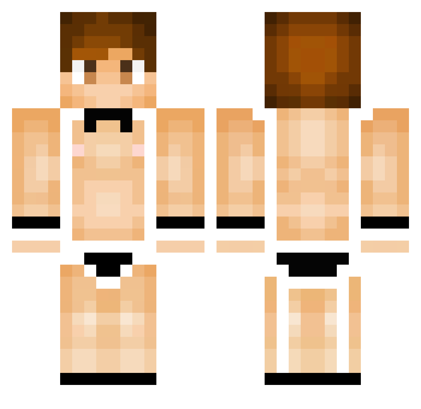 Sympathisch55 Minecraft skin, front and back view