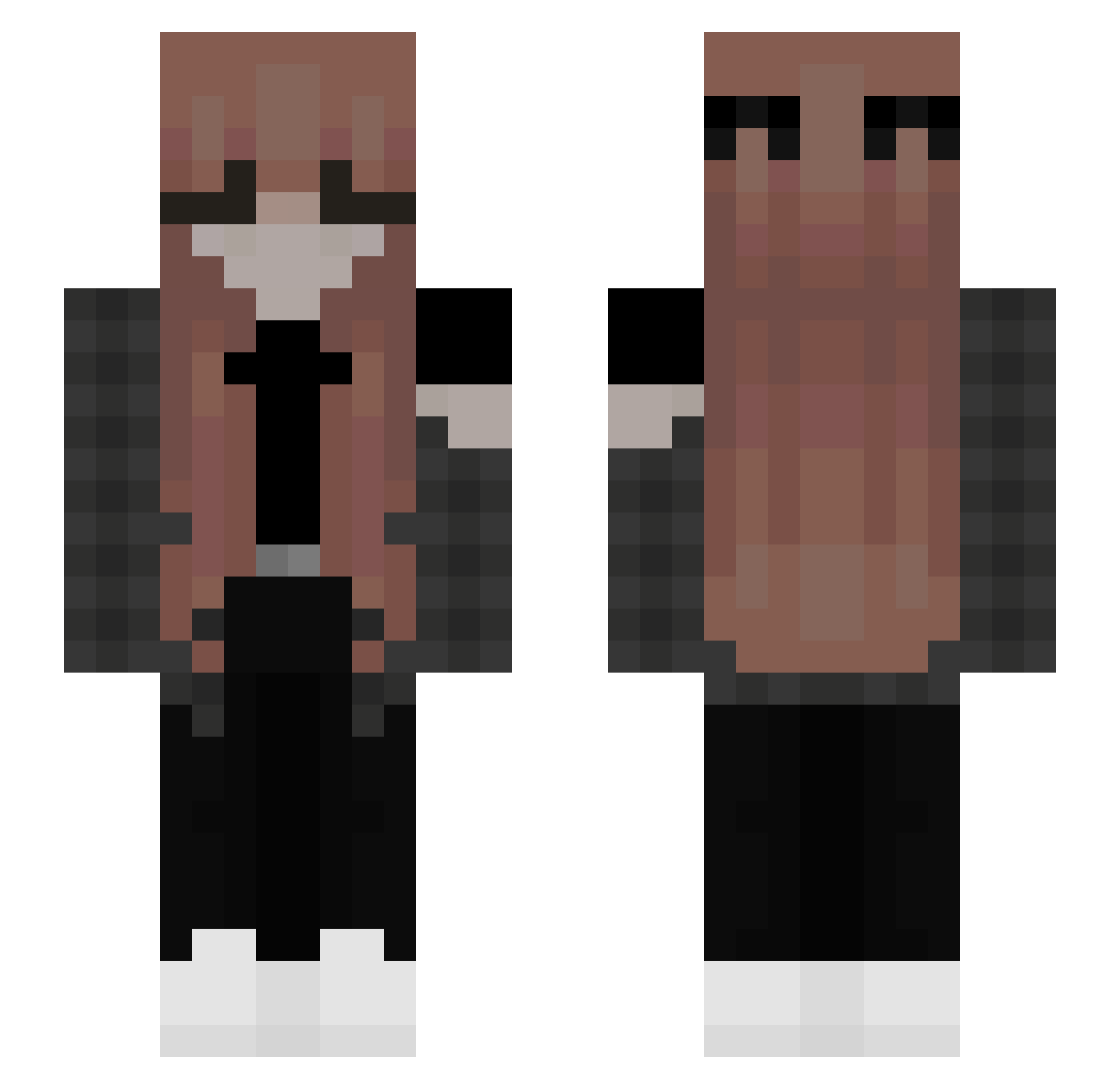 Sag_ae Minecraft skin, front and back view