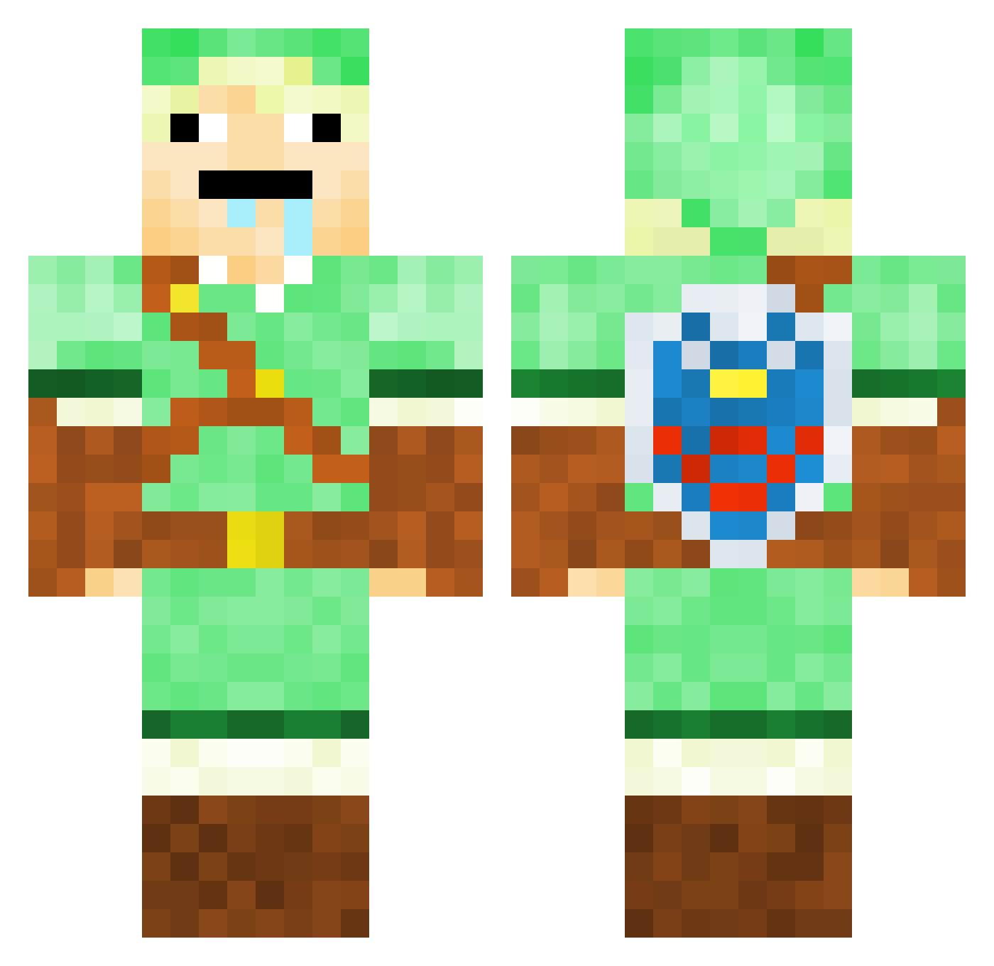 deathcon21 Minecraft skin, front and back view