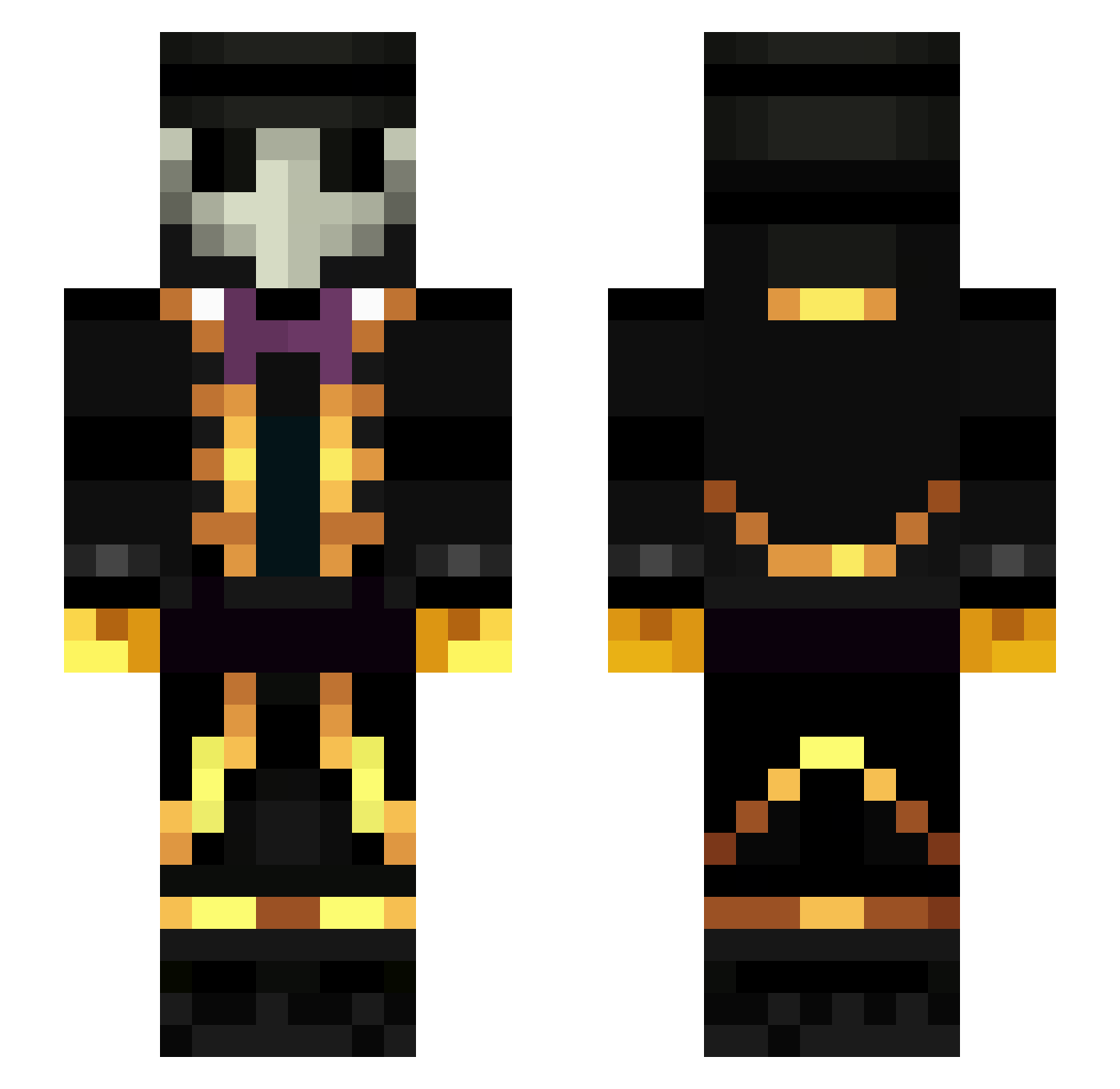 _Aloisius_ Minecraft skin, front and back view