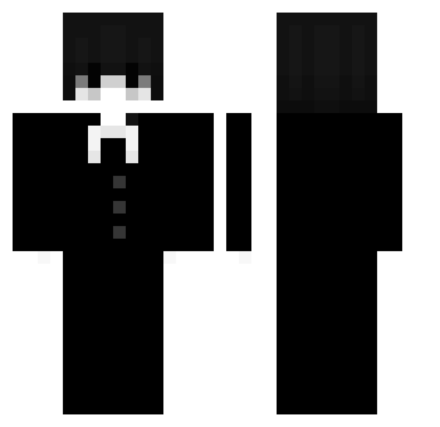 us91 Minecraft skin, front and back view