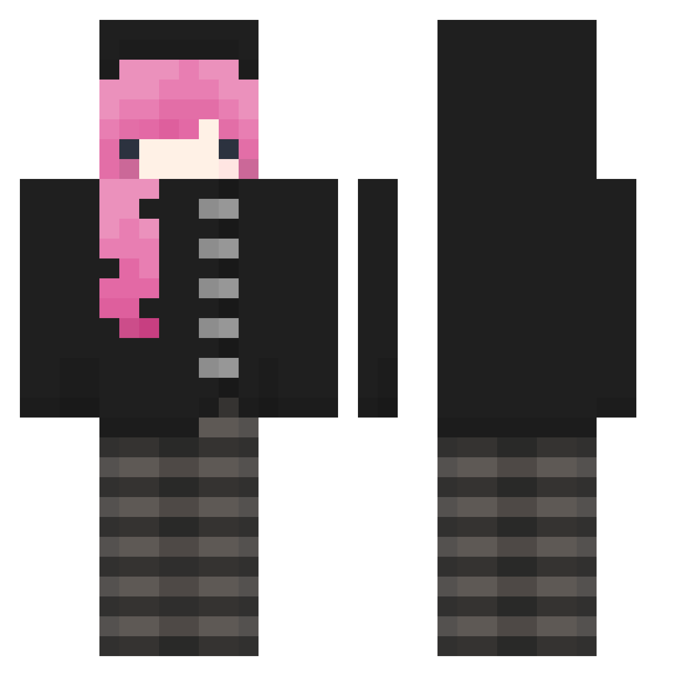 AnYR_ Minecraft skin, front and back view