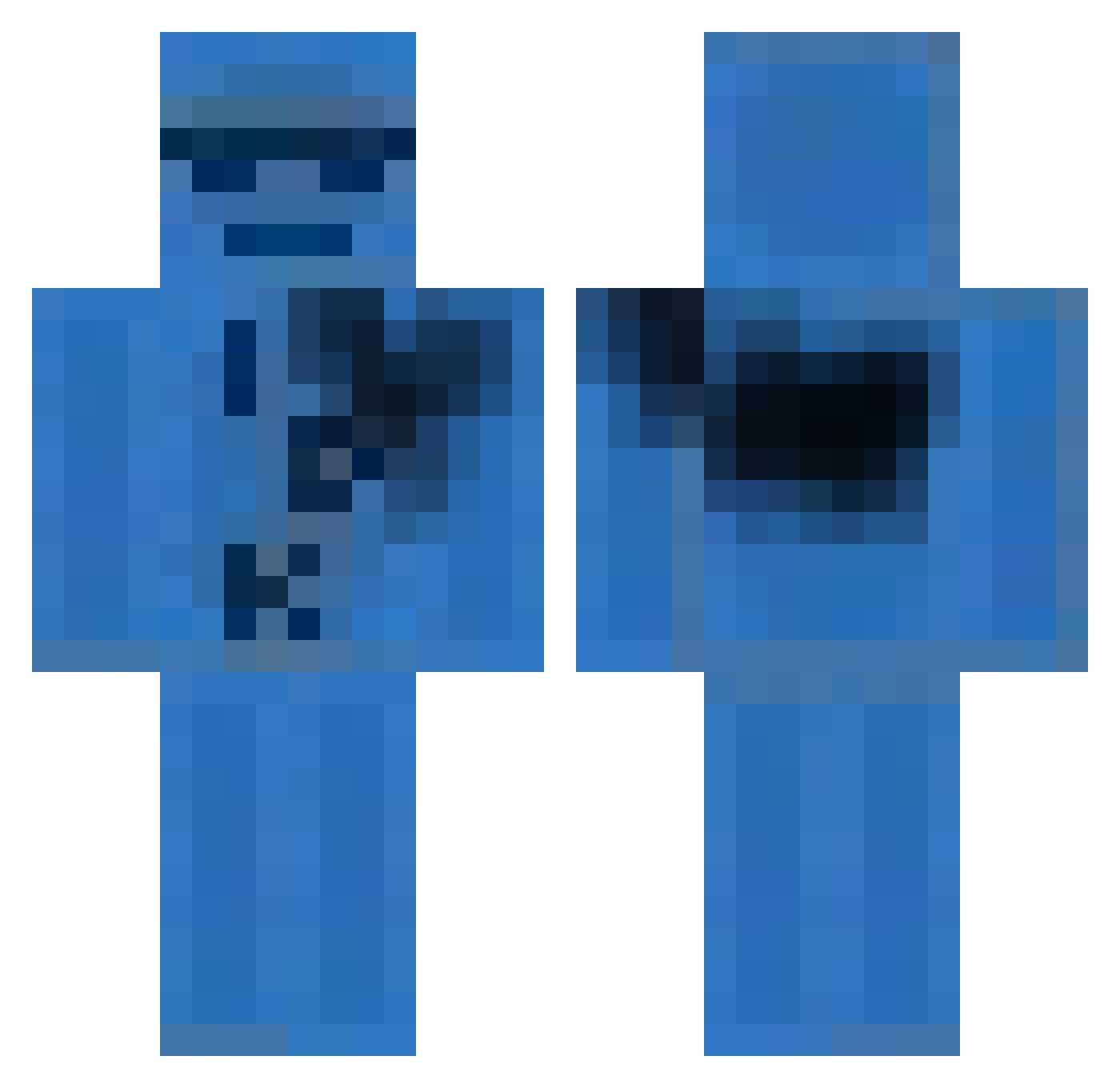 supercoolbritain Minecraft skin, front and back view
