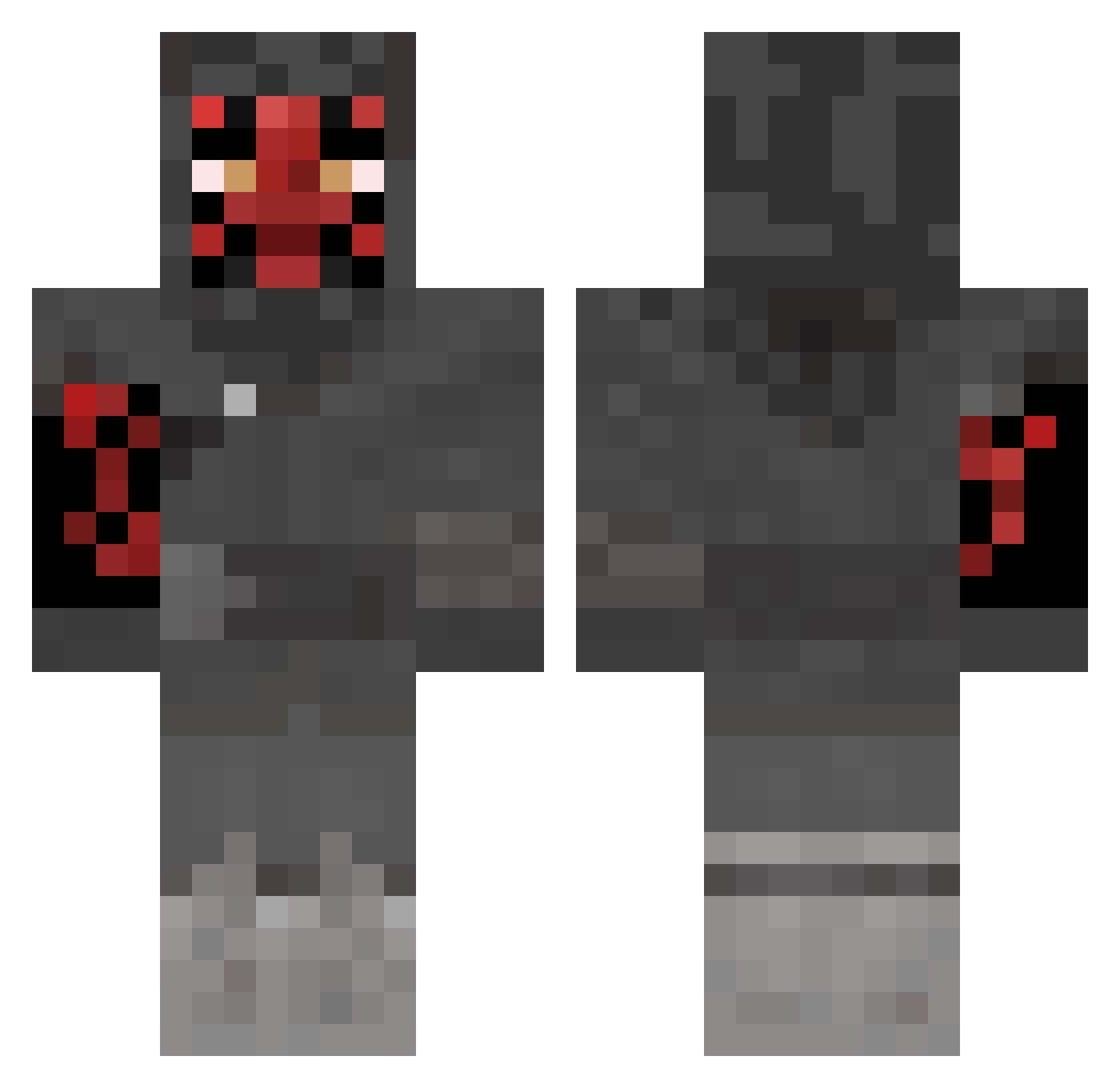 DubbedSoap Minecraft skin, front and back view