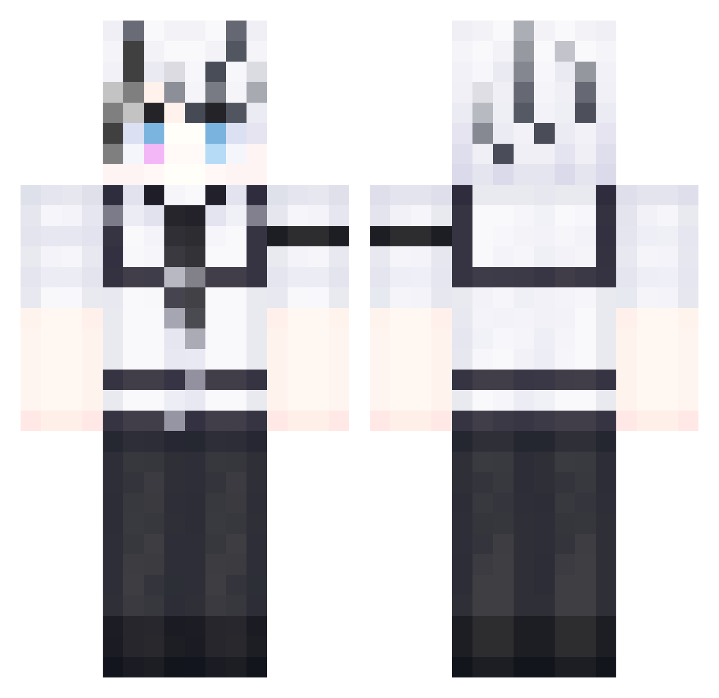 Paradox_0fficial Minecraft skin, front and back view