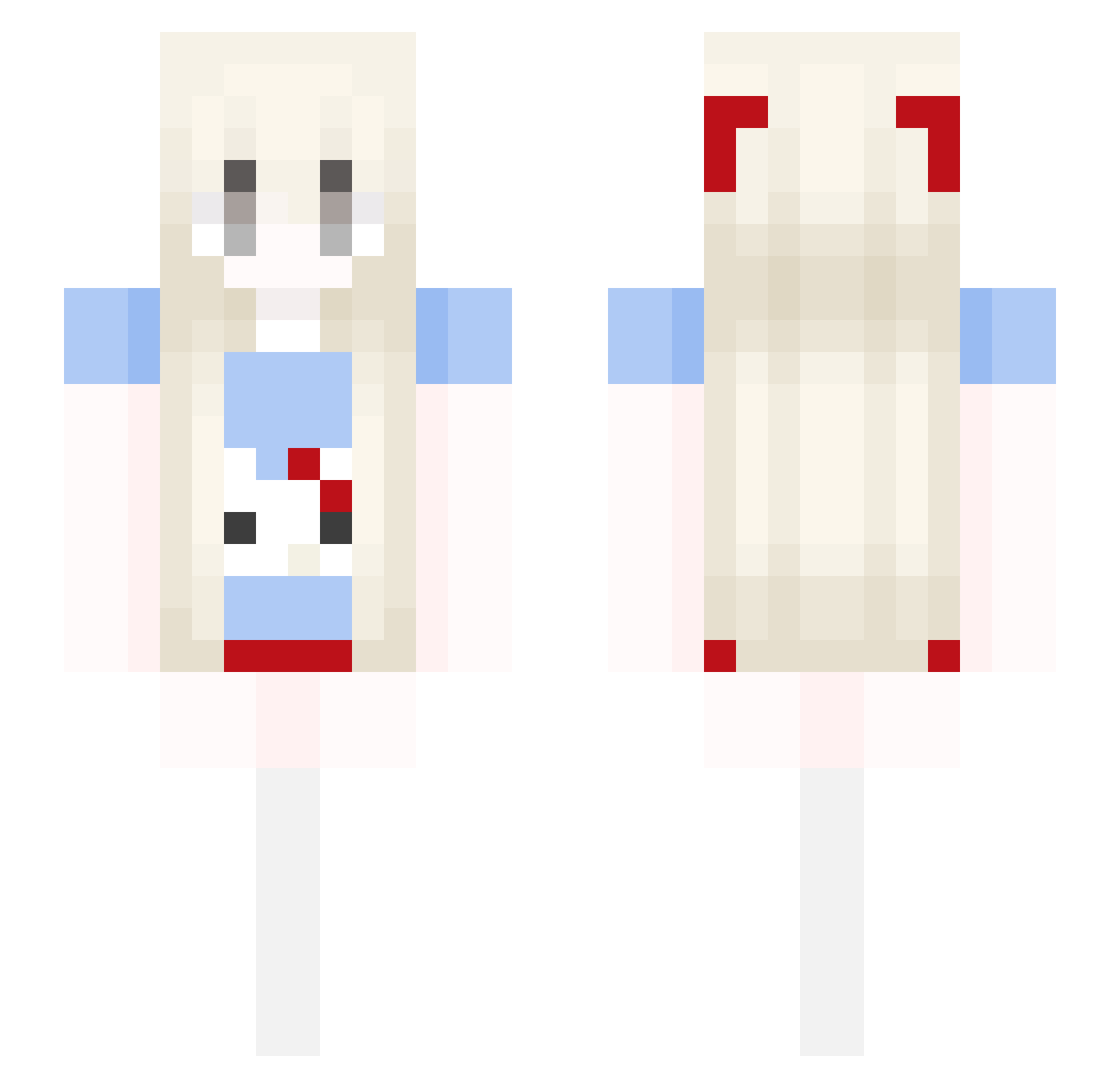 muculetzsaltaret Minecraft skin, front and back view