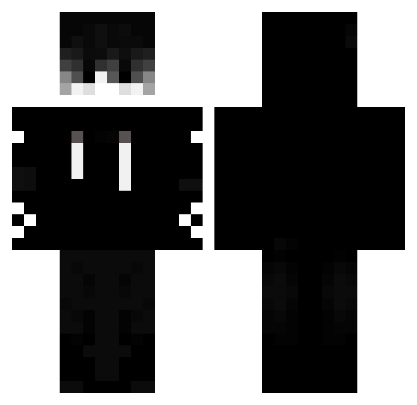 TRYH_Thund3rx Minecraft skin, front and back view