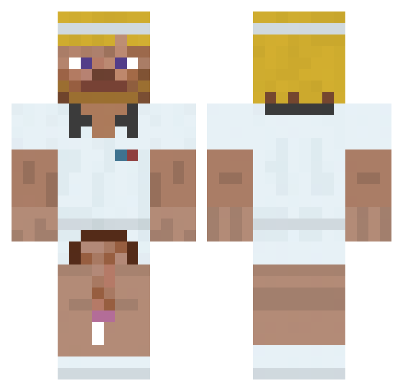 batmancookie10 Minecraft skin, front and back view