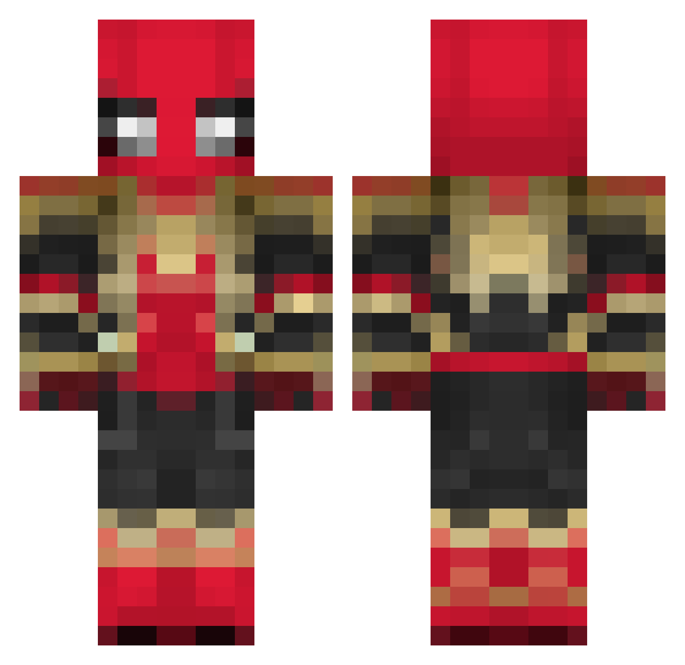 BaianoDeChenobyl Minecraft skin, front and back view