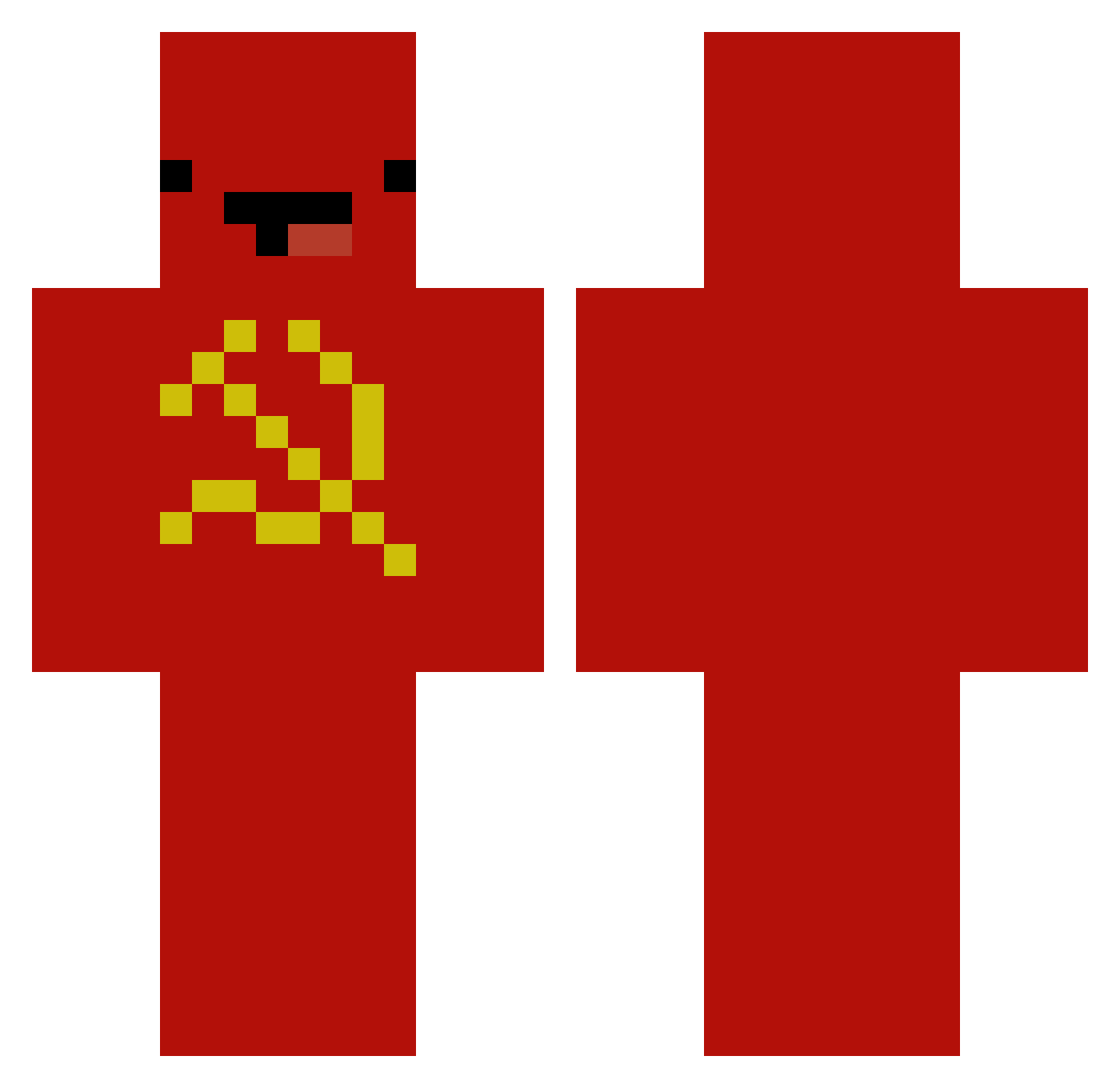 ArceusTR Minecraft skin, front and back view