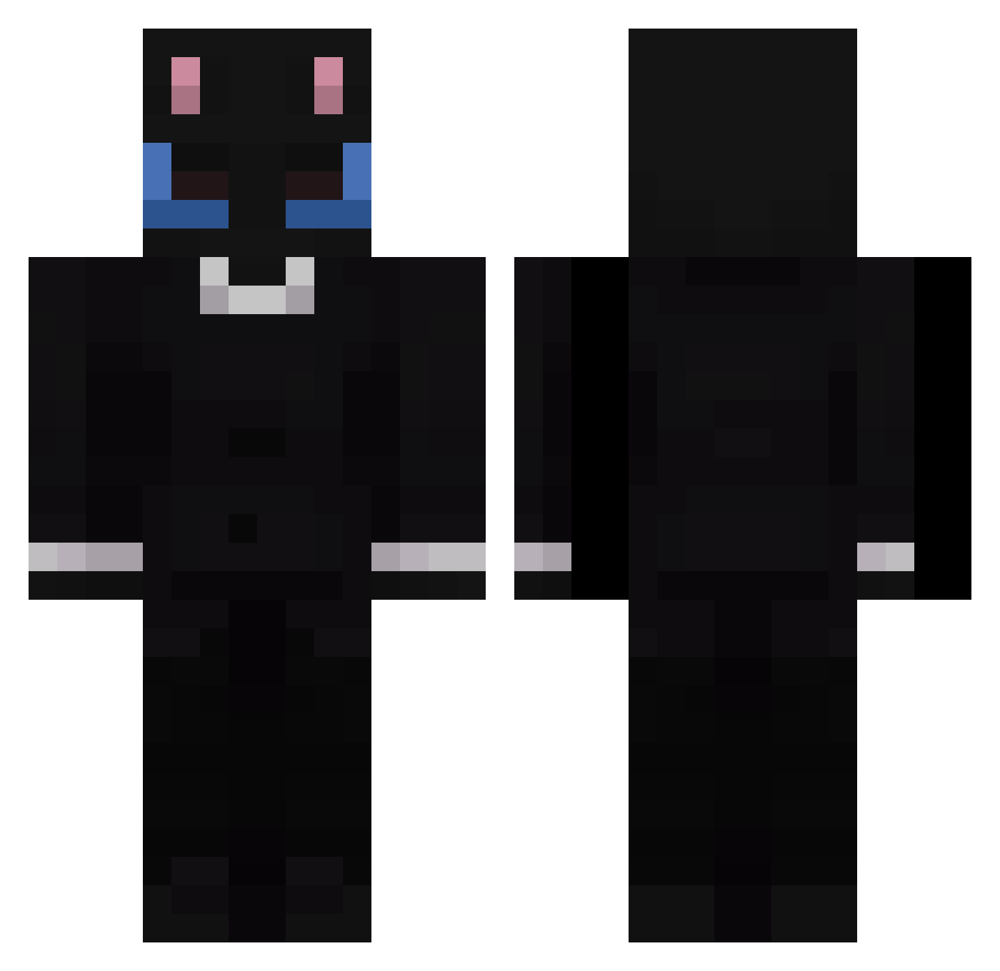 rachel0216 Minecraft skin, front and back view