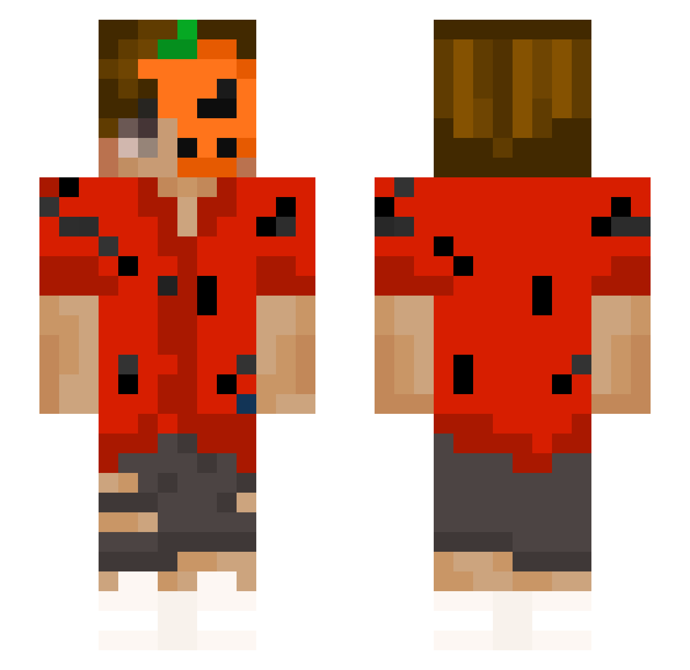 eenderxu Minecraft skin, front and back view
