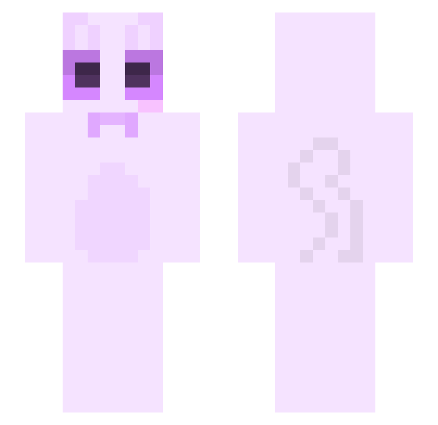 _Purrf3ct Minecraft skin, front and back view